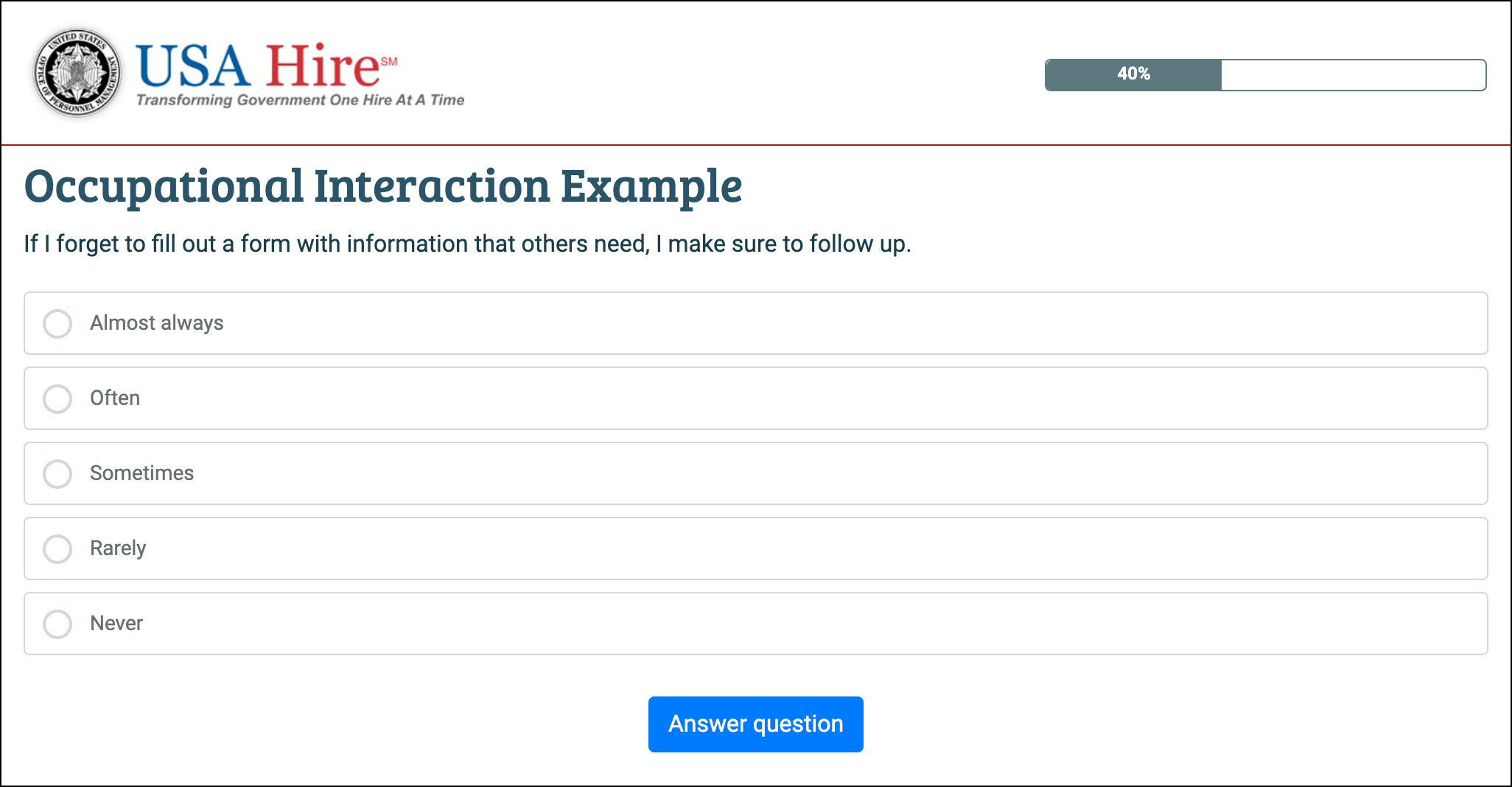 Sample Item - Interaction