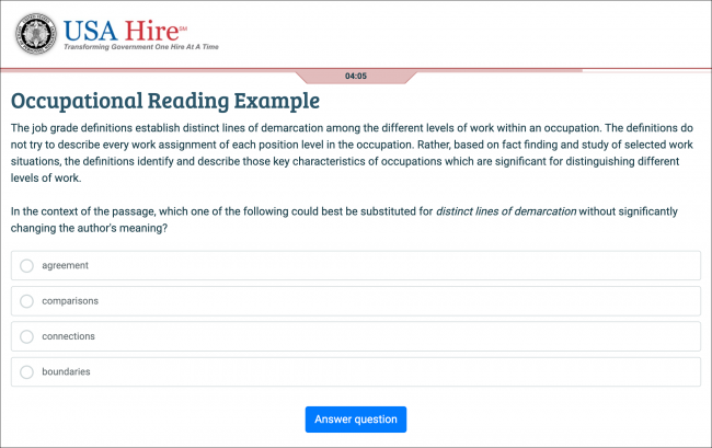 Sample Item - Reading