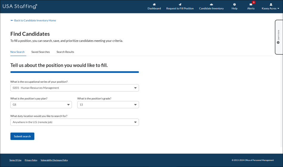 Browse Candidates