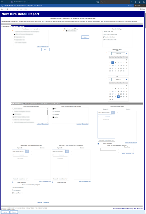 New Hire Detail Report