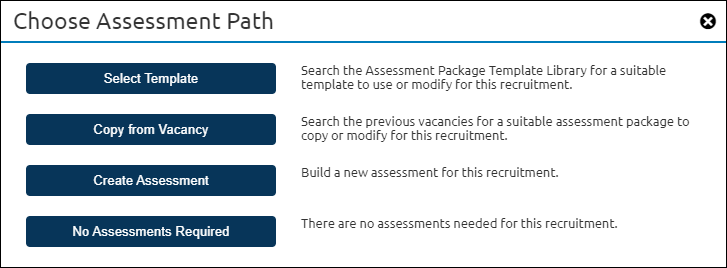 No Assessment Required