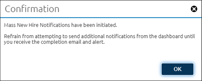 Mass notification confirmation