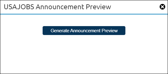 Generate Announcement Preview