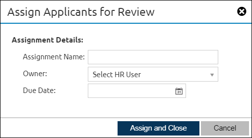 Manage Assignments