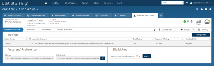 Applicant Eligibilities
