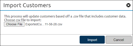 Import Customer Data