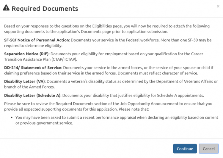 Docs required