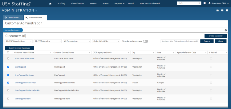 Export Customer Data