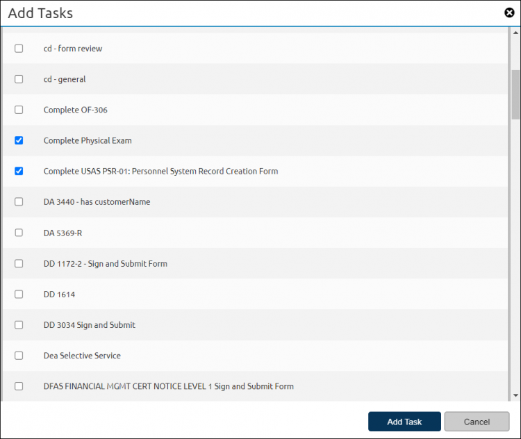Add tasks