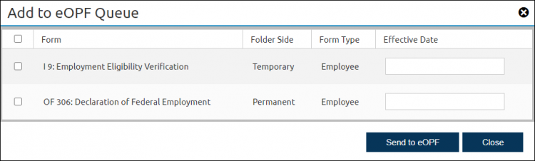 Effective Date on Forms