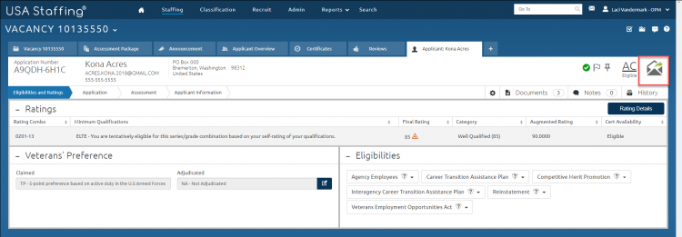 Audit application pop-up box