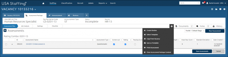 Clear Assessment Package Content