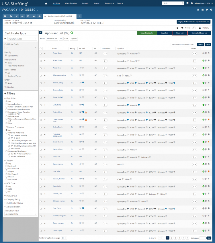 Applicant Overview Tab_ Saved Lists