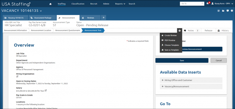 drop-down list