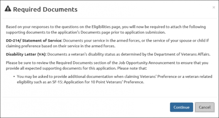 Vet docs required