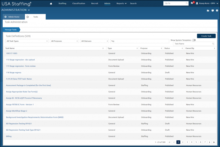 Sort Task templates