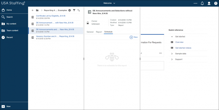 Scheduling a report