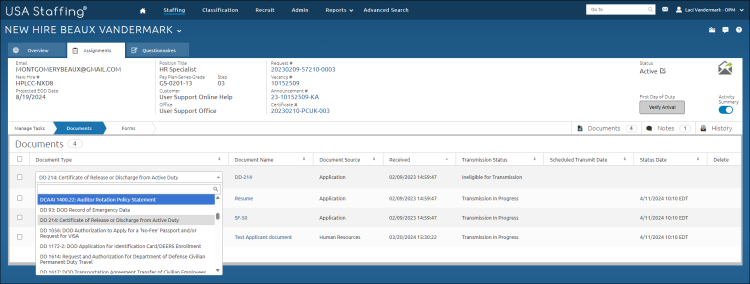 New Hire Documents