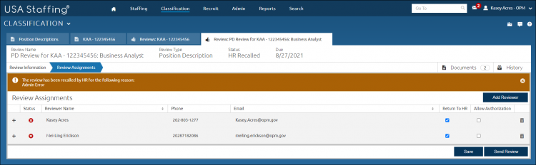resend PD review