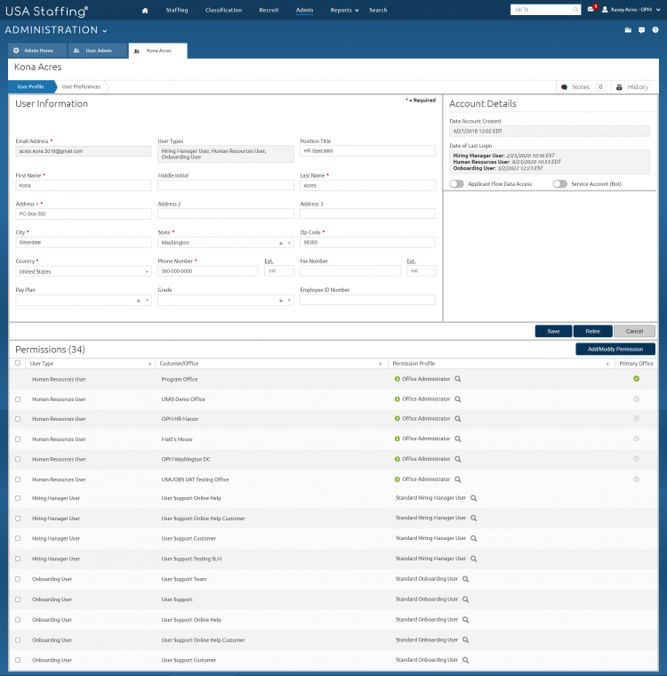 assign profile to selected drop-down list expanded