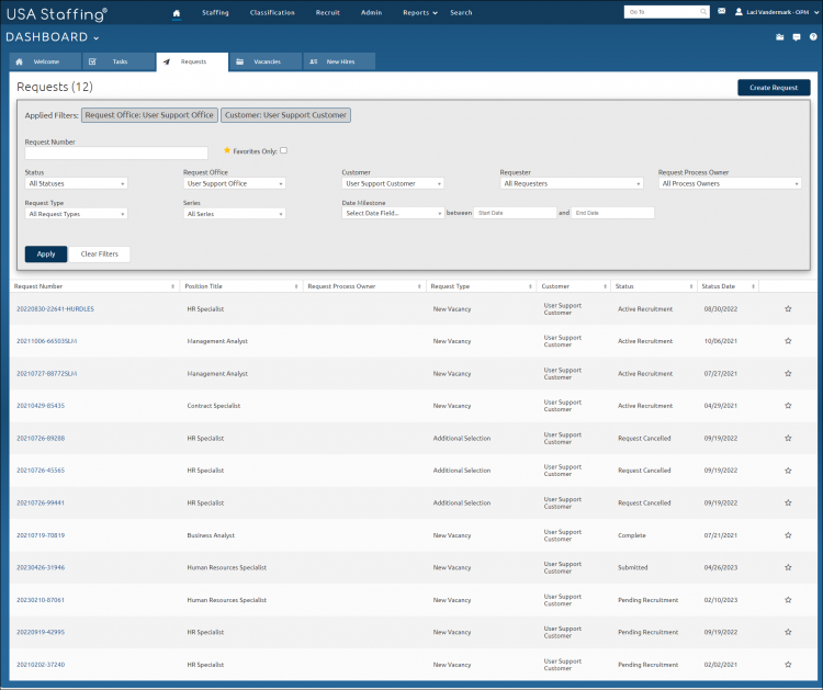 Column drop-down highlight